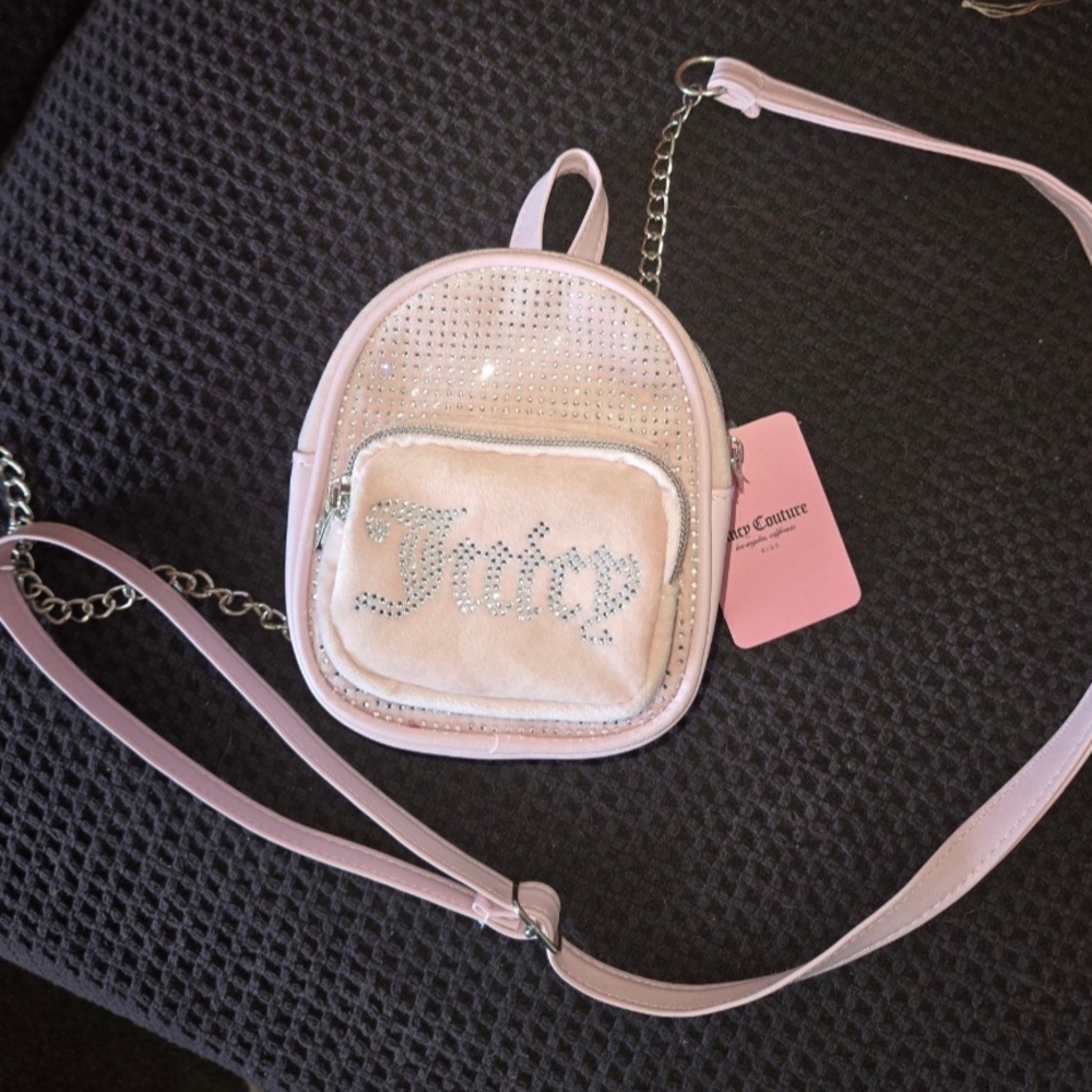 Juicy Couture Light Pink Sparkle Backpack